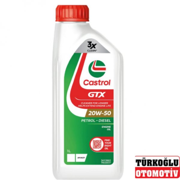 CASTROL GTX 20W-50 1 LİTRE MOTOR YAĞI